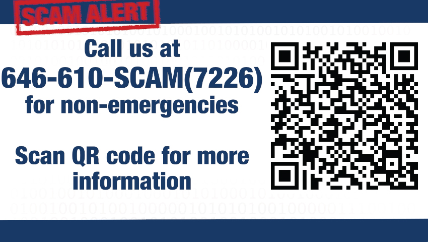 NYPD scam video link banner
                                           