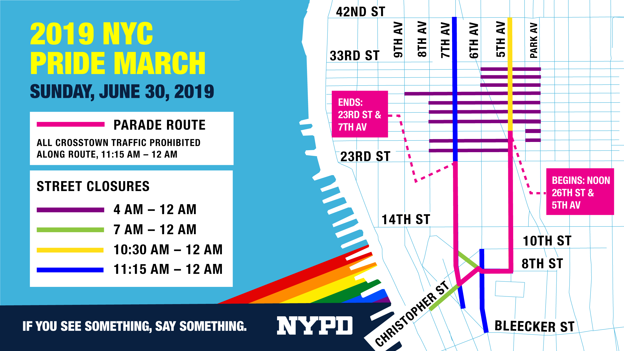 NYPD Holds Heritage of Pride March Security Briefing City of New York