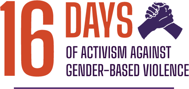 16 Days of Activism Against Gender-Based Violence logo
