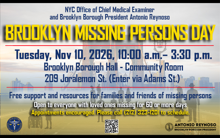 Tuesday, November 10, 2026 | 10 AM - 3:30 PM | Brooklyn Borough Hall - Community Room
                                           