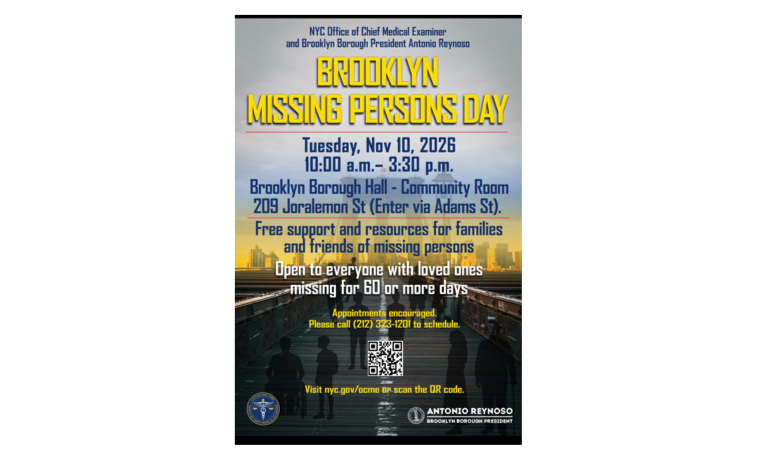 Tuesday, November 10, 2026 | 10 AM - 3:30 PM | Brooklyn Borough Hall - Community Room
                                           
