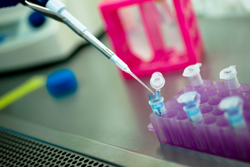 Equipment in the Medical Examiner’s laboratory supports testing