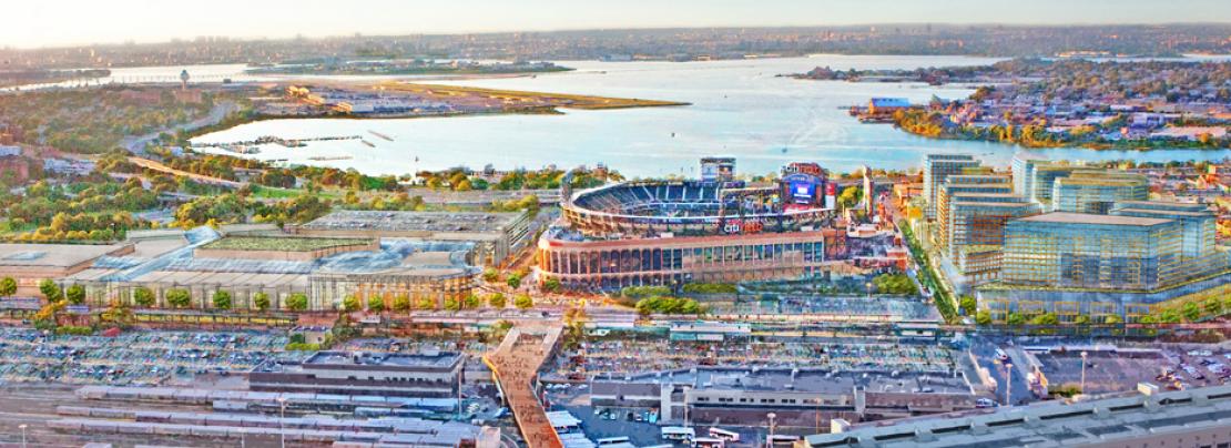 Overhead view of Willets Point