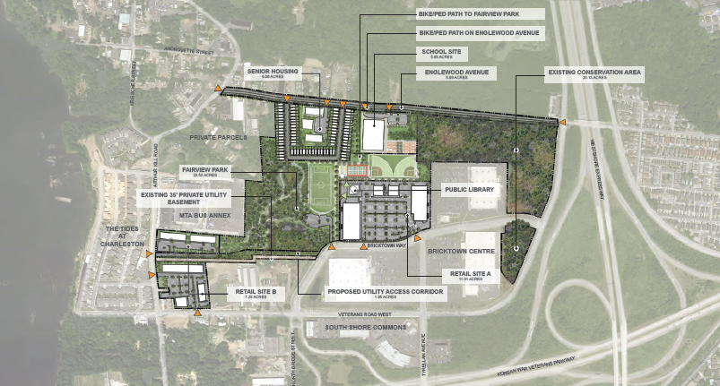 Overhead view of the Charleston Mixed-Used Develpment Site