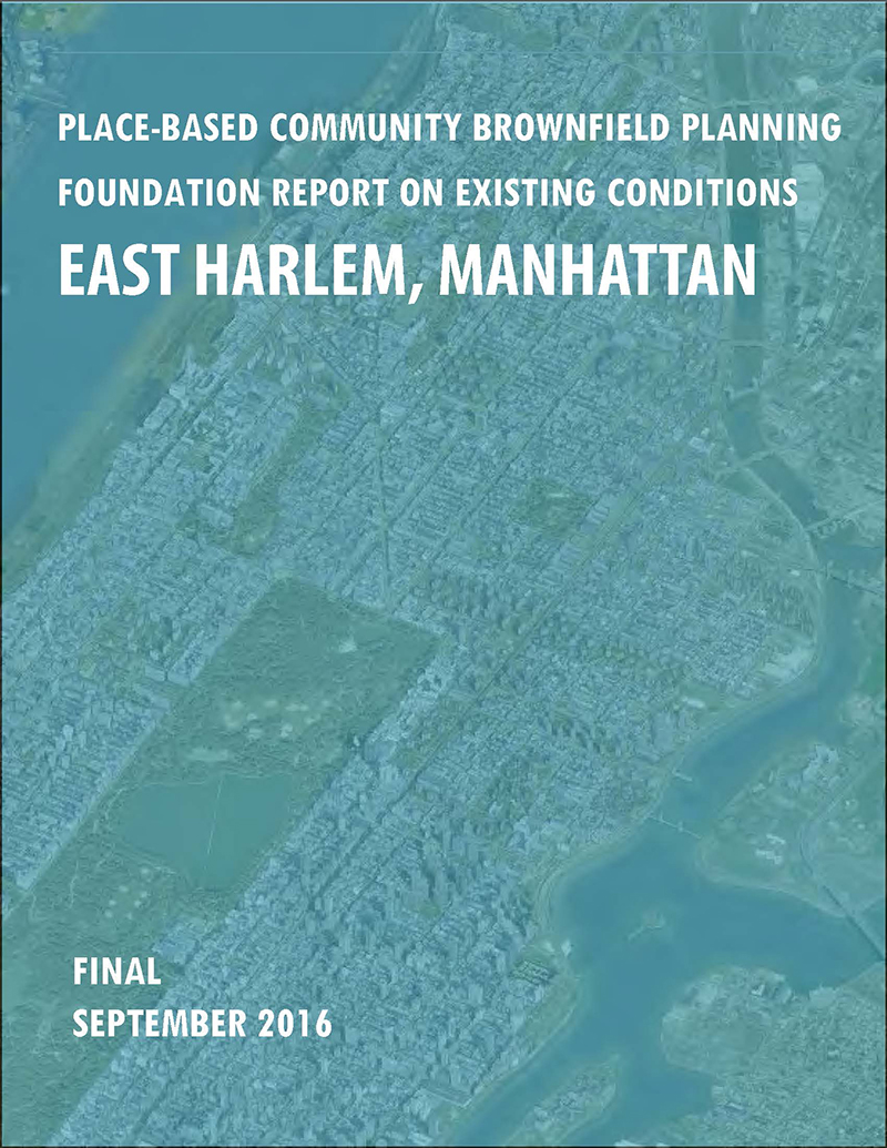 Report Cover for East Harlem, Manhattan (September 2016)