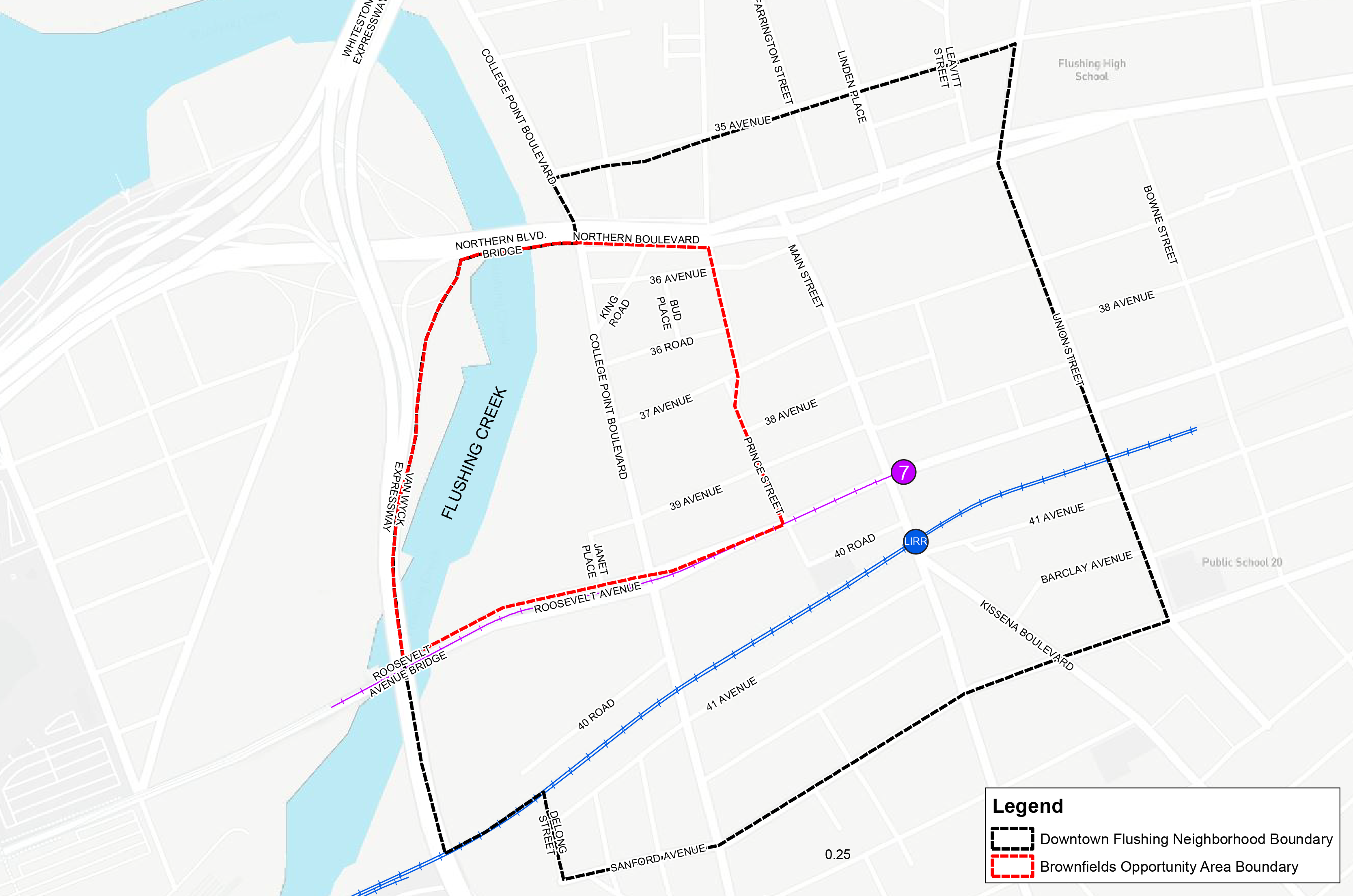Map of Flushing
