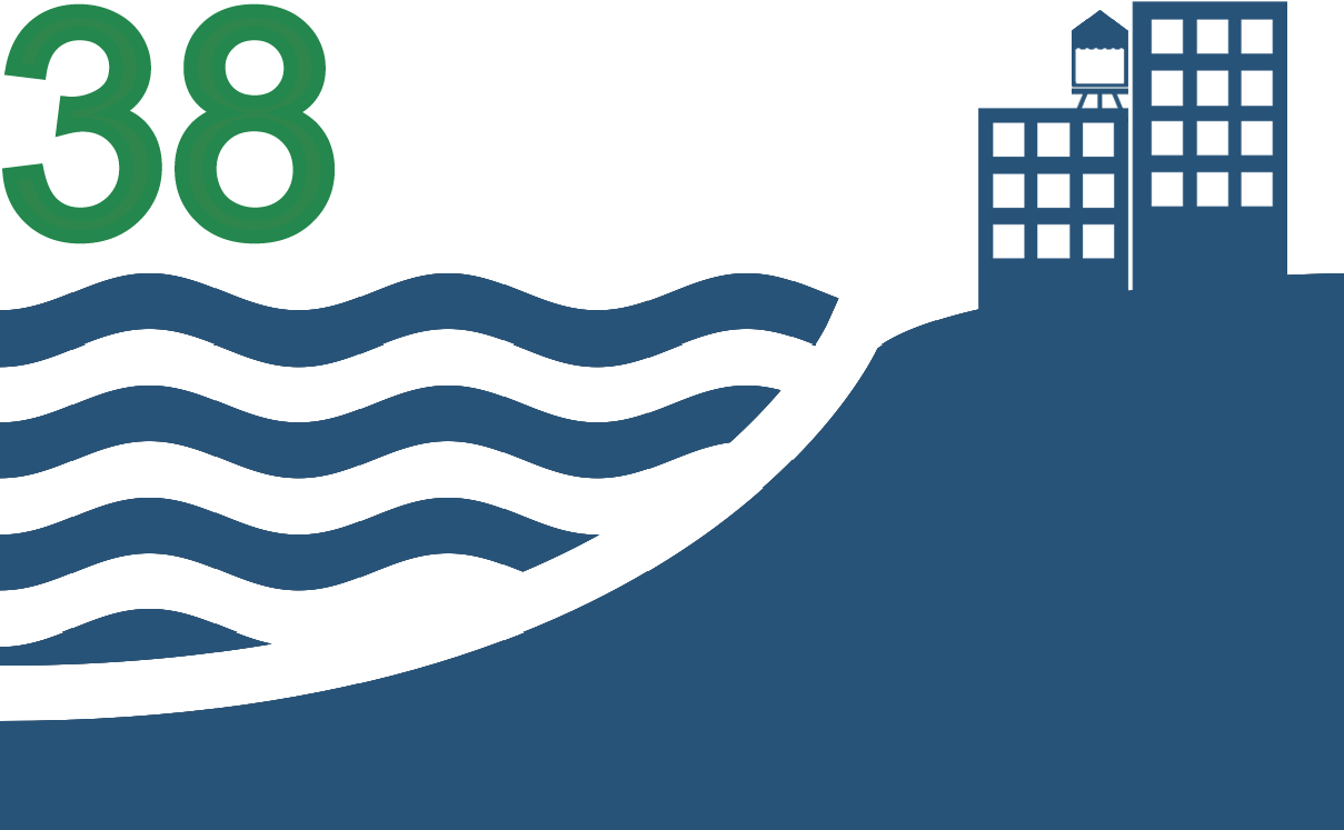 38 - Number of lots cleaned up in the coastal zone