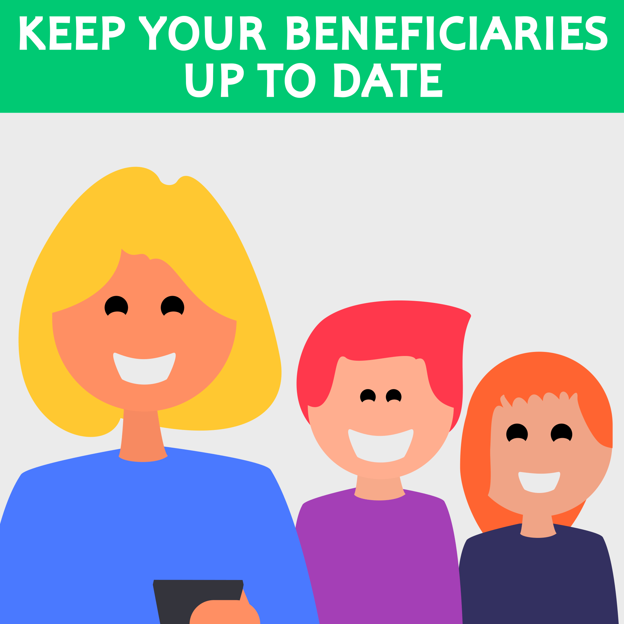 Link to Log in to Your DCP Account: Keep Beneficiaries Up to Date