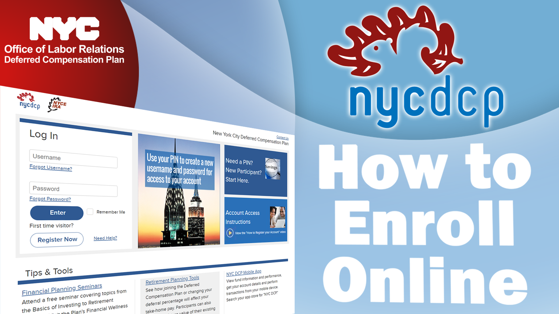 Watch the "How to Enroll Online" video
