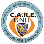 Shield in the center of a circle with the words C.A.R.E Unit