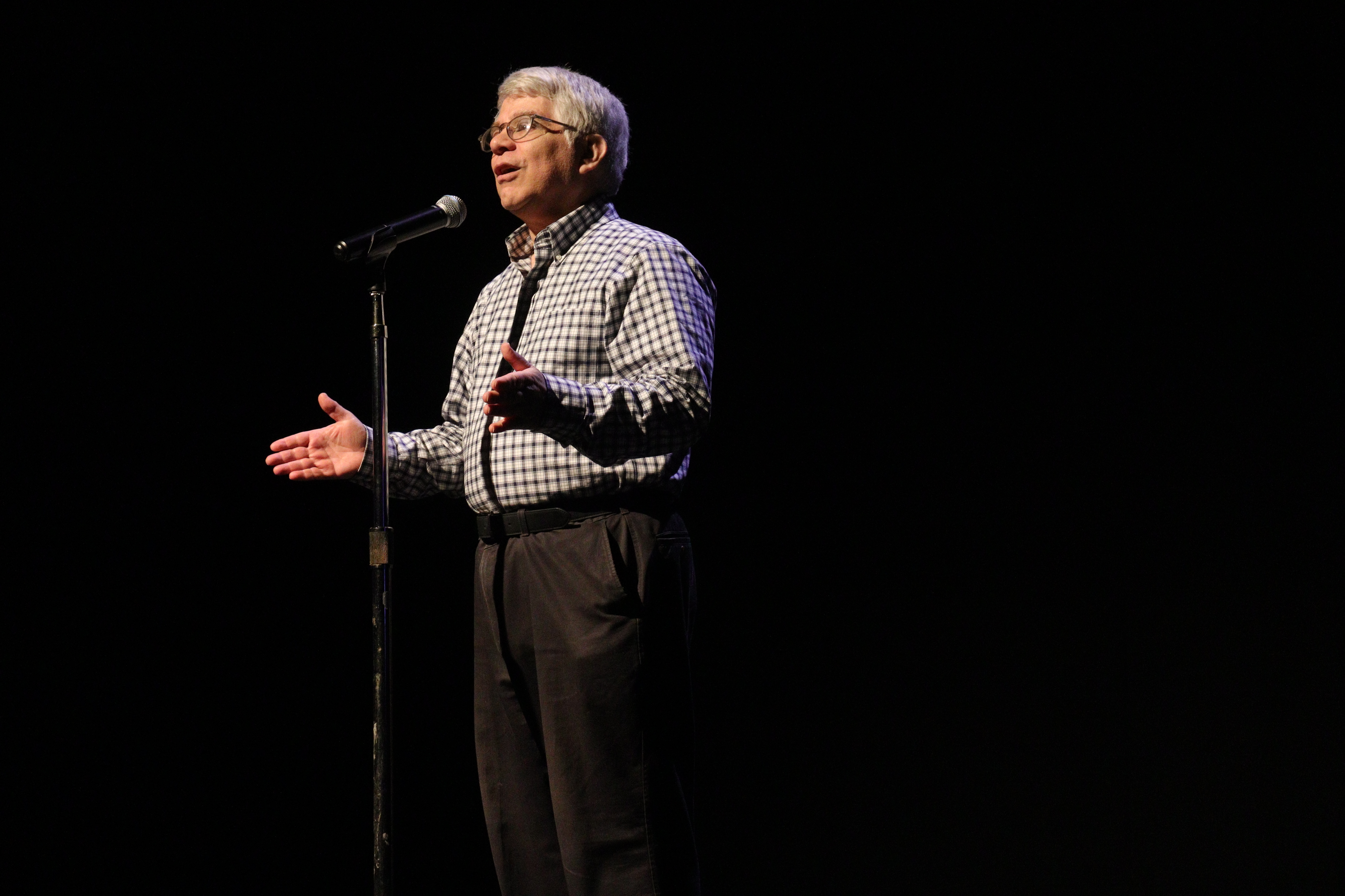 Art is Life Picture 5 - Person on Stage with mic