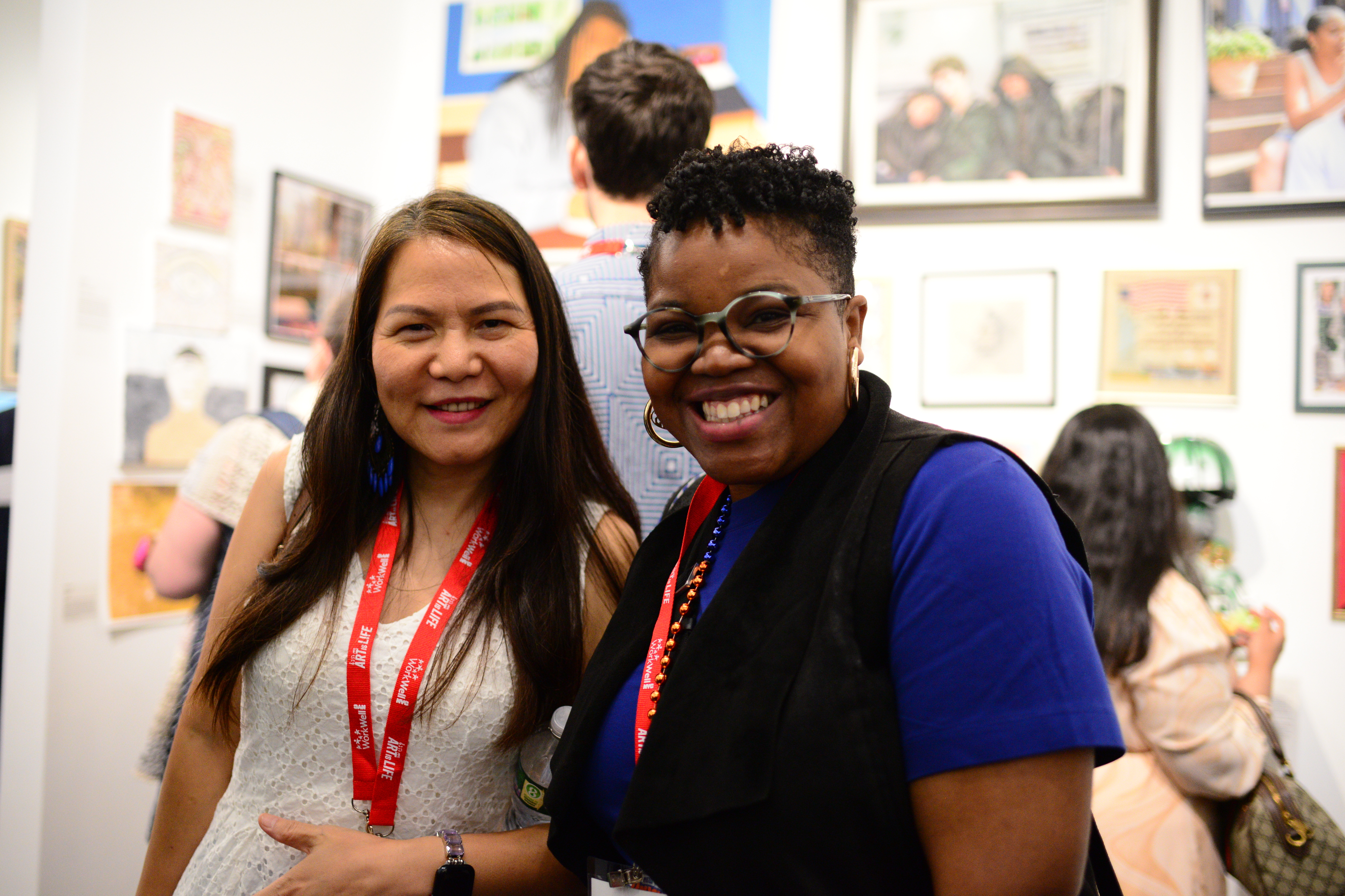 Art is Life Picture 8 - Two people smiling while at the gallery