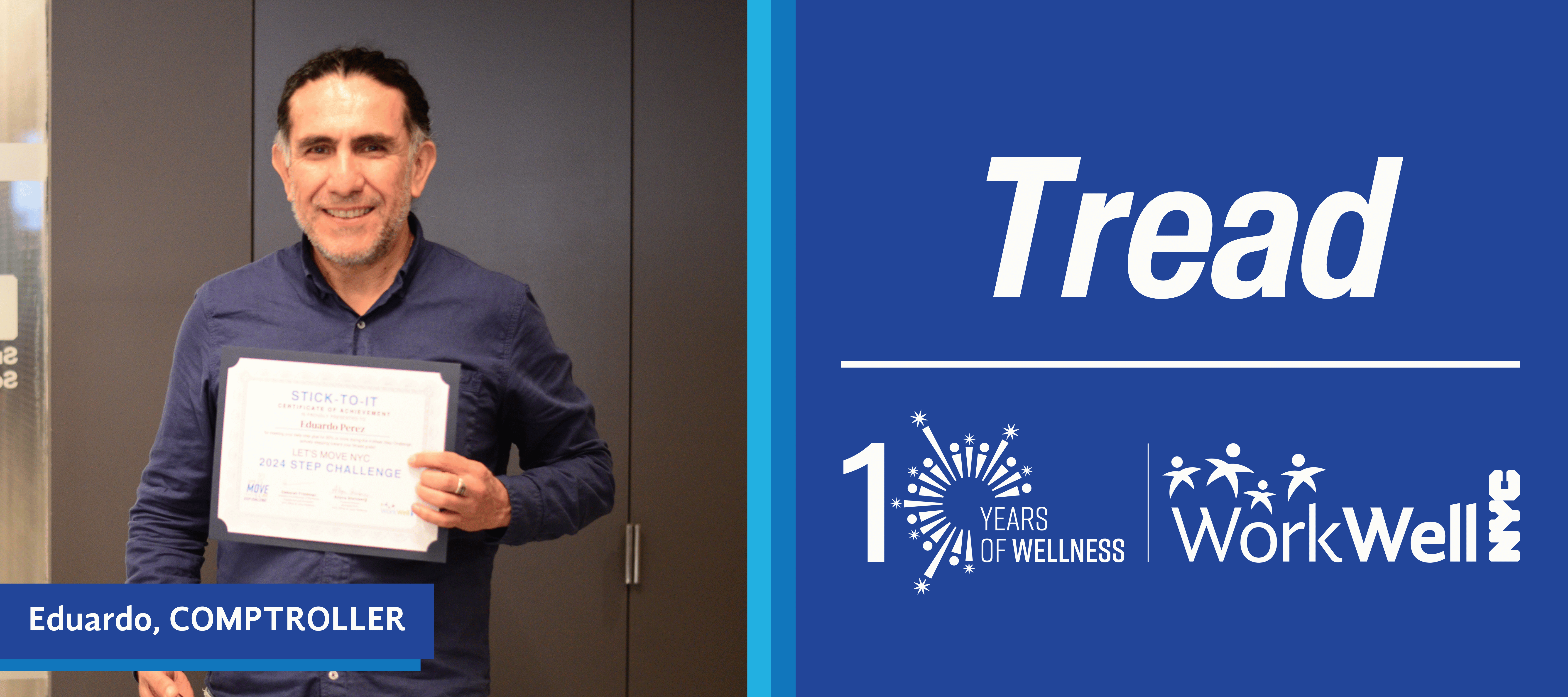 Eduardo, COMPTROLLER with the word Tread