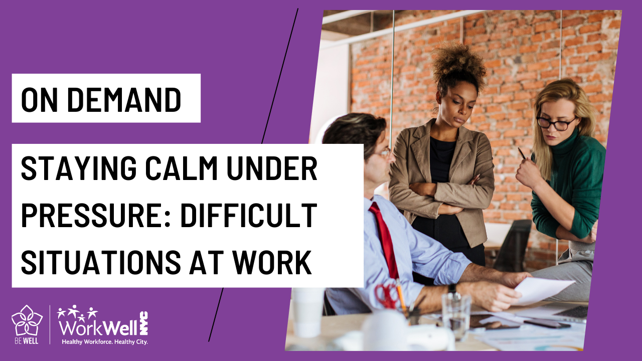 Staying Calm Under Pressure