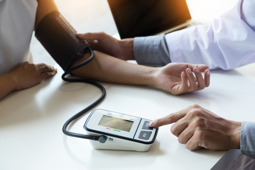 Person Getting Blood Pressure Checked