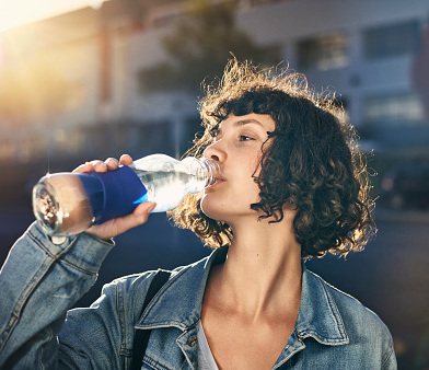 Woman Drinking Water Woman Driking Water