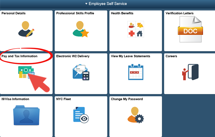 NYCAPS ESS website is separate from OPA website and requires login. See ESS FAQ.
                                           
