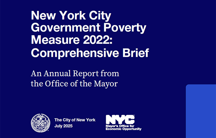 Cover of the 2022 Poverty Report, an annual report from the Office of the Mayor
                                           