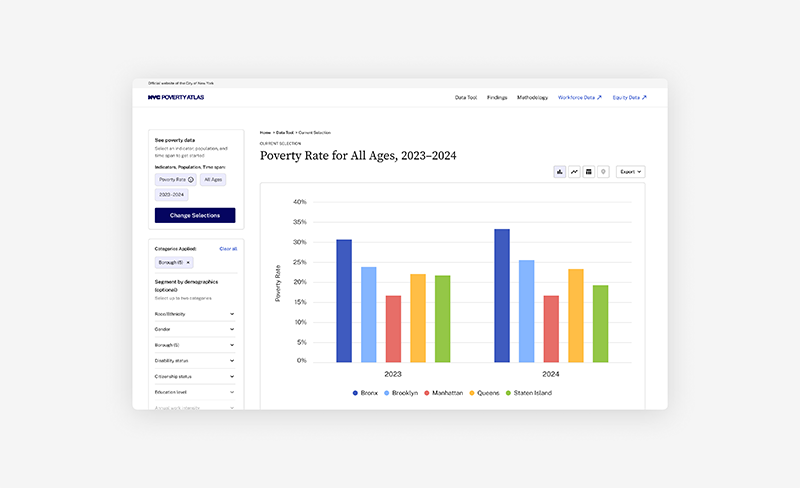 Image of Equity NYC Homepage on equity.nyc.gov