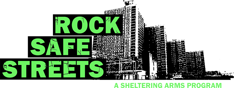 Sheltering Arms/Rock Safe Streets logo