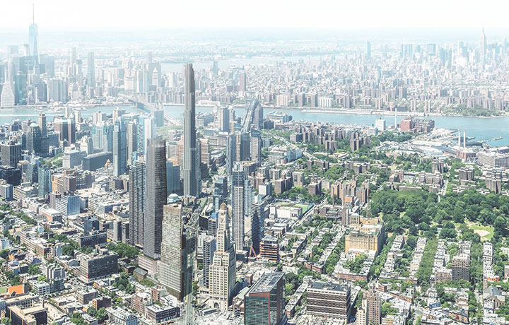 Aerial view of Downtown Brooklyn Fort mGreene
                                           