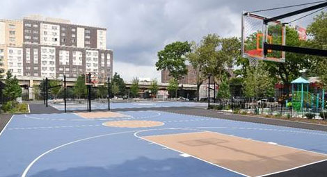 Pulaski Park in Bronx Community District 1. This park was renovated after the Community Board identified it as a need.  
Credit: NYC Parks / Daniel Avila 
