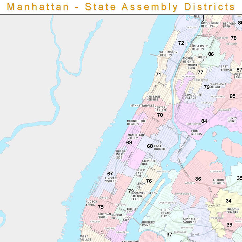 State Assembly Districts Maps by Borough 