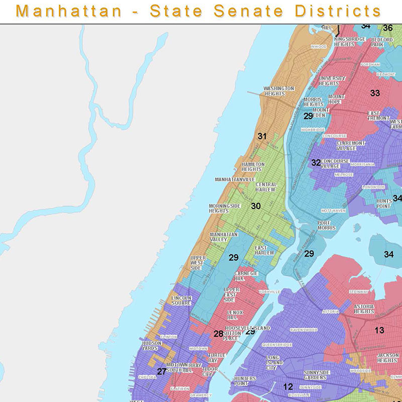 State Senate Districts Maps by Borough 