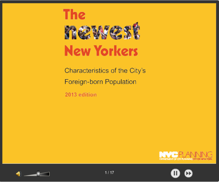 The Newest New Yorkers - 2013 Edition Presentation