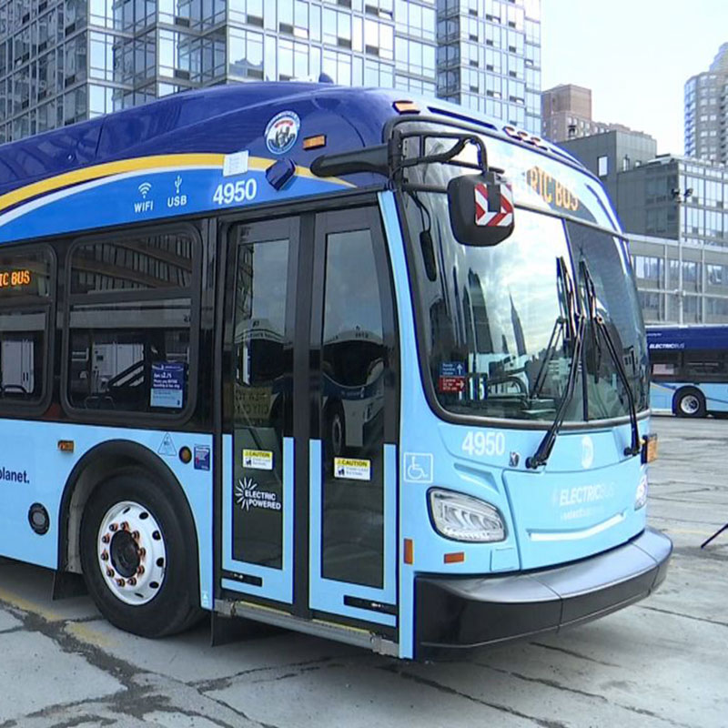 Front of a city bus