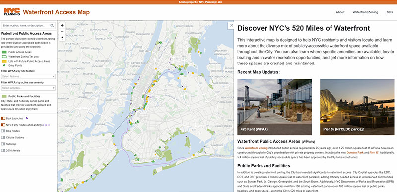 Link to NYC Waterfront Access Map