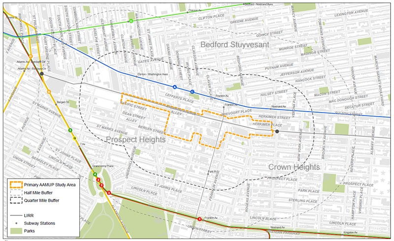 Atlantic Avenue Mixed Use Study Area Map