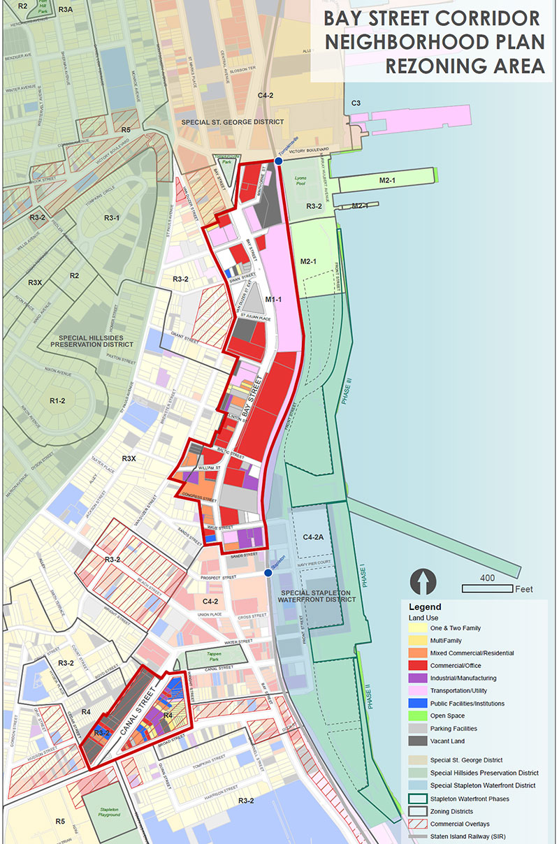 Bay Street Corridor Existing Zoning Map