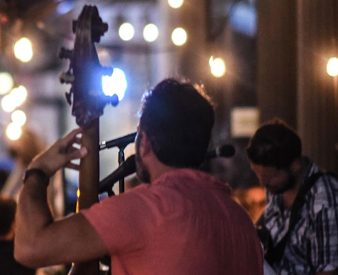 Man playing the cello