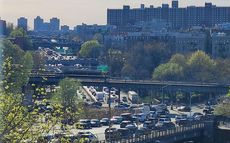 Photo of a part of the Cross Bronx Expressway.