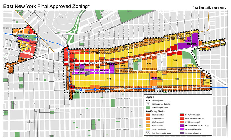 East New York Approved Zoning Map