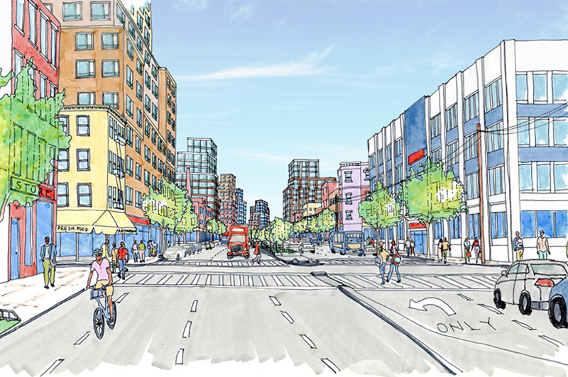 lantic Avenue and Warwick Rendering
