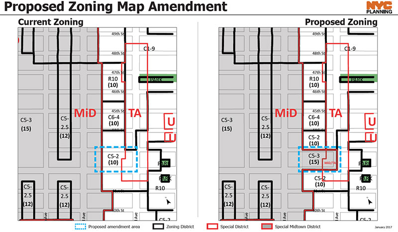 East Midtown Proposed Map Amendment 