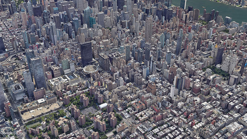 Aerial view of Midtown South