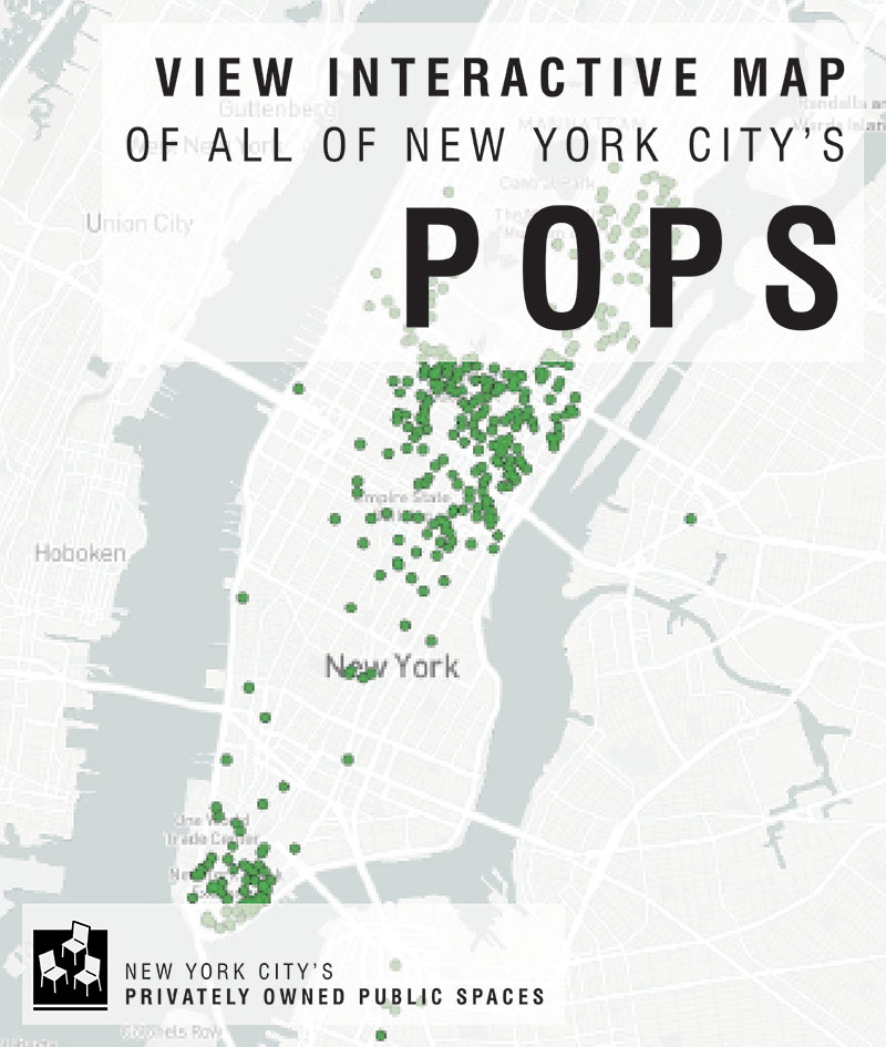 View Interactive Map of All of the New York City's Privately Owned Public Spaces