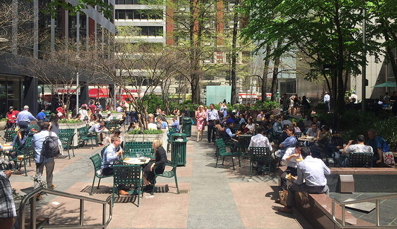 1166 Sixth Avenue: An urban plaza, built in 1972 and modified in 2000 and 2003