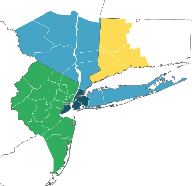 NYC Region Map