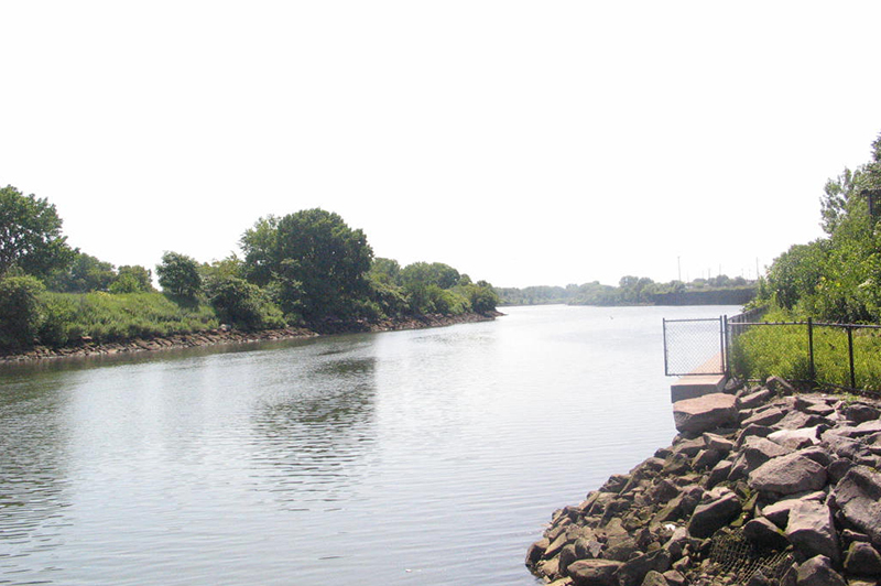 View of Bronx River from 174th Street Bridge