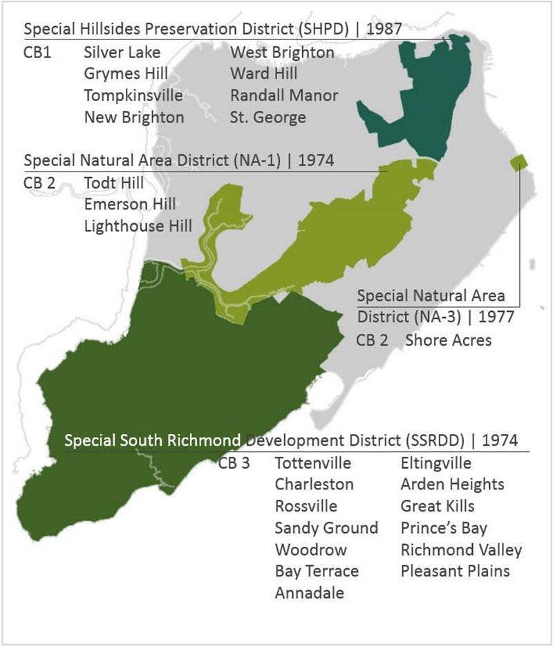 Staten Island study area map
