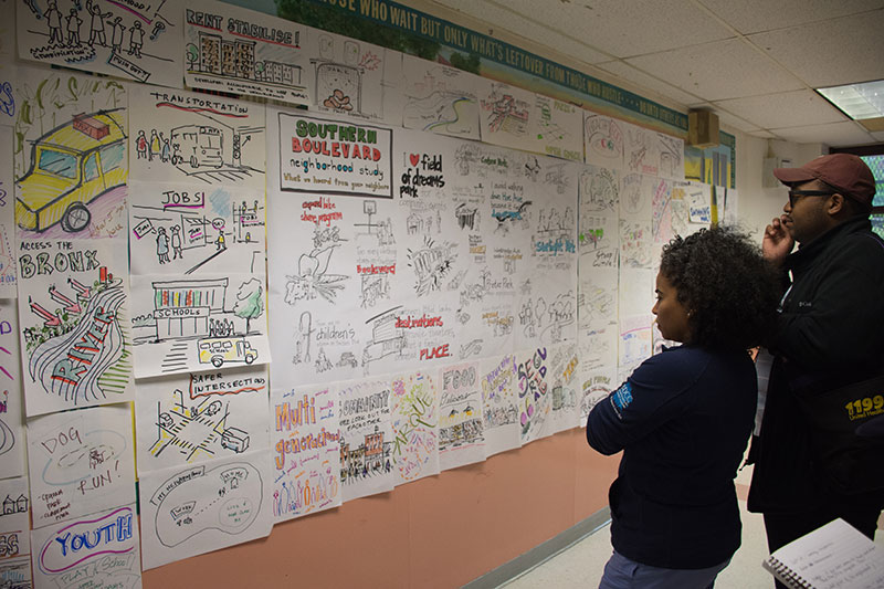 Workshop Participants engage in activities at the Southern Boulevard Visioning Workshop held on 10/20/2018 at Fannie Lou Hamer High School - photo 1