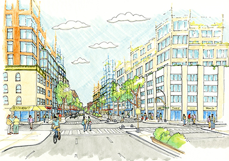 A long-term vision for land use changes and streetscape improvements to support mixed-use growth along Atlantic Avenue.