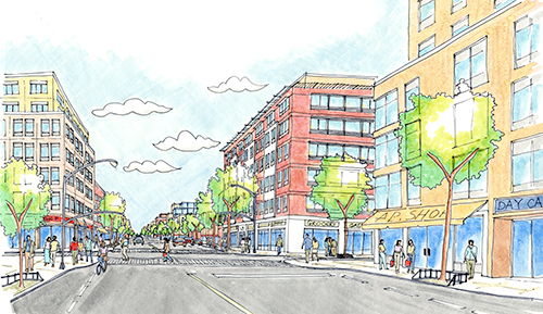 Proposed land use changes will bring new residential and commercial mixed-use development to Pitkin Avenue