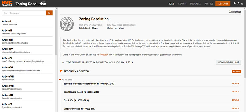 Link to Online Zoning Resolutioin