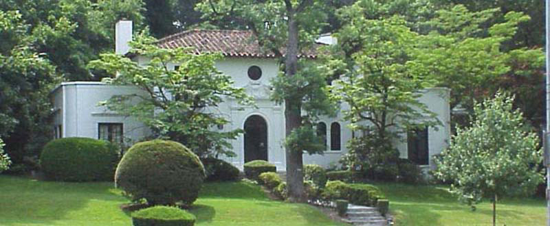 A single-family detached residence in an R1-2 district in Fieldston, The Bronx