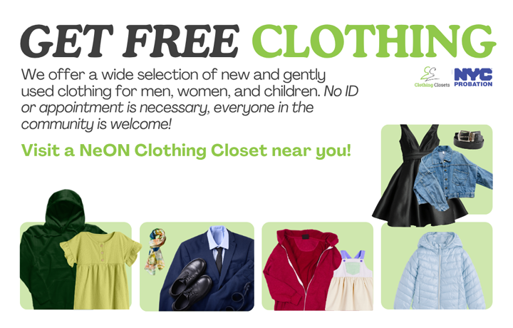 NeON Clothing Closet Free Clothing
                                           